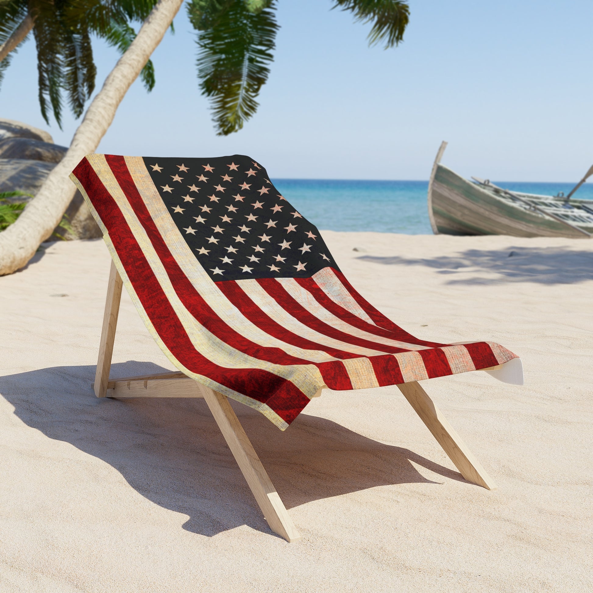 American Flag Beach Towel